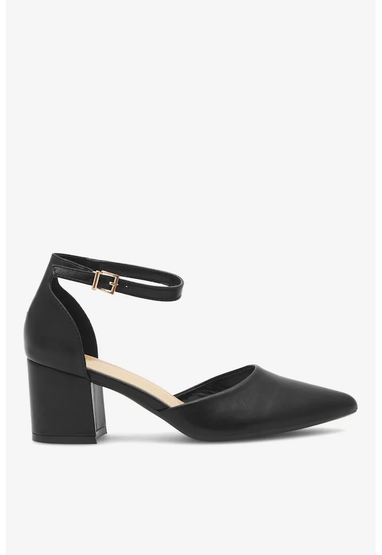 Pantofi dama  5903698052205, Sintetic, Negru, Negru