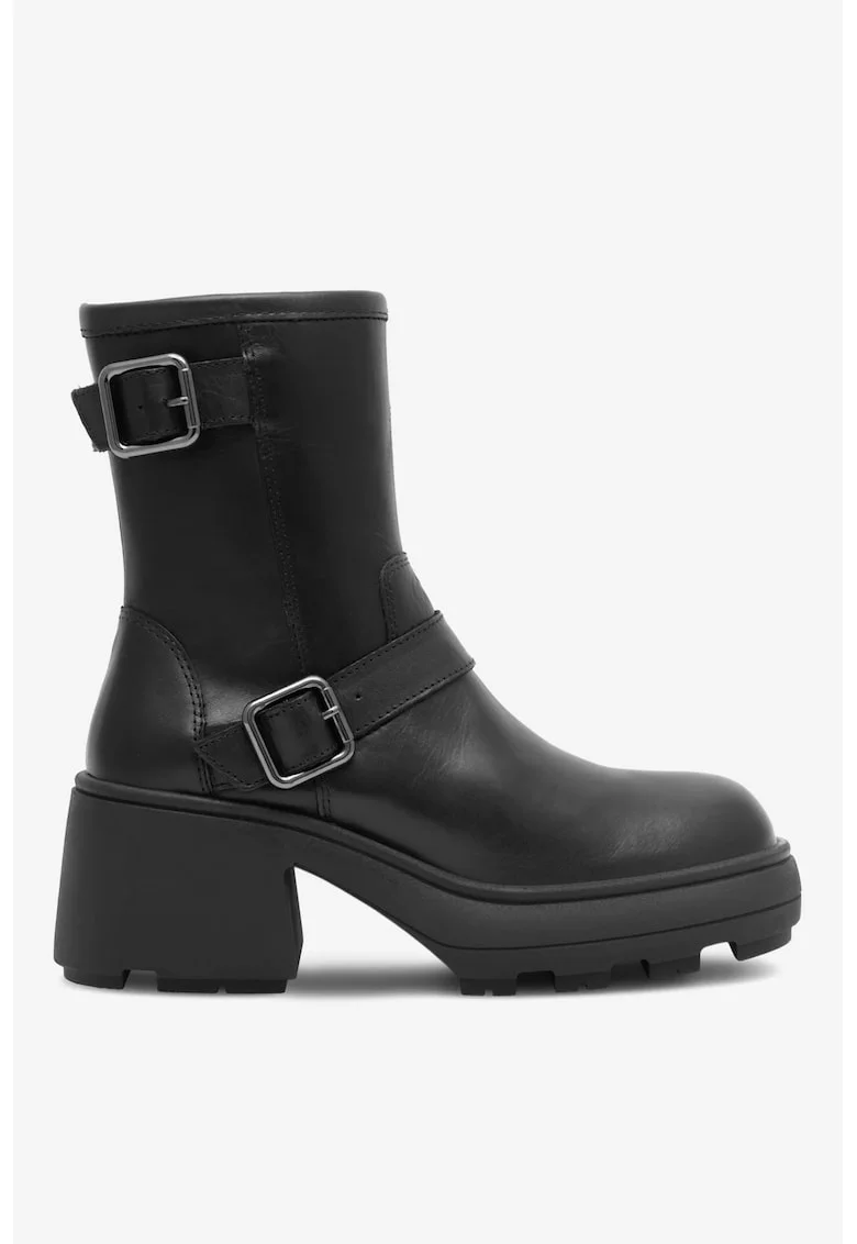 Ghete dama  5905588109495, Piele naturala, Negru, Negru
