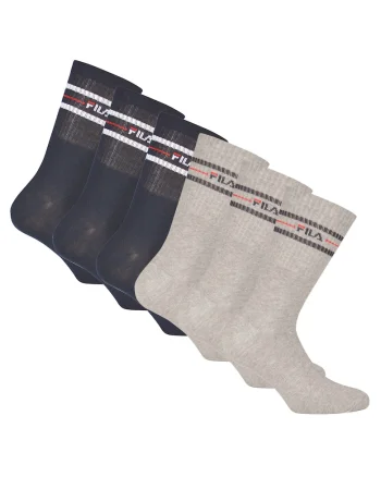 Set de sosete lungi unisex cu logo - 6 perechi
