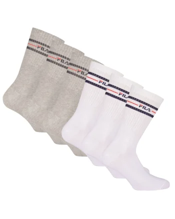 Set de sosete lungi unisex cu logo - 6 perechi