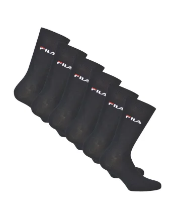 Set de sosete lungi unisex cu imprimeu logo - 6 perechi, Albastru