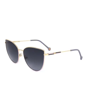 Ochelari de soare cat-eye cu lentile in degrade, Auriu/Lila