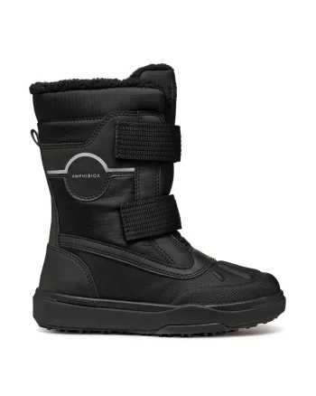 Cizme mid-calf de iarna impermeabile, Negru