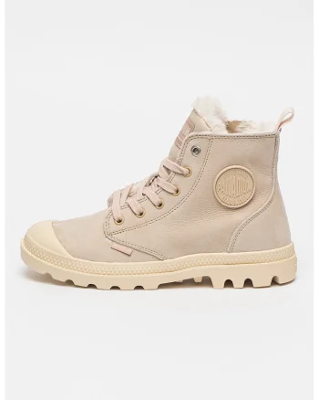 Ghete de piele nabuc Pampa, Maro taupe deschis