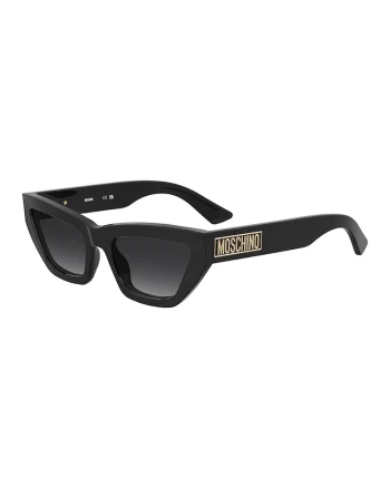 Ochelari de soare cat-eye dreptunghiulari cu lentile in degrade, Auriu/Negru