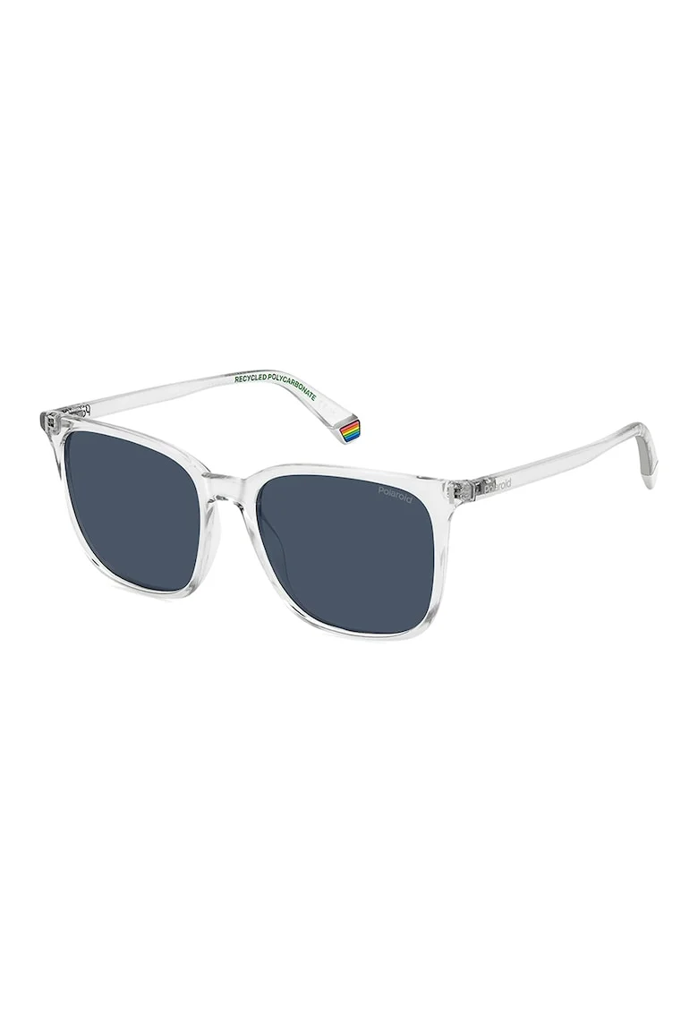 Ochelari de soare patrati cu lentile polarizate, Transparent