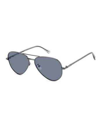 Ochelari de soare aviator cu lentile polarizate, Argintiu inchis