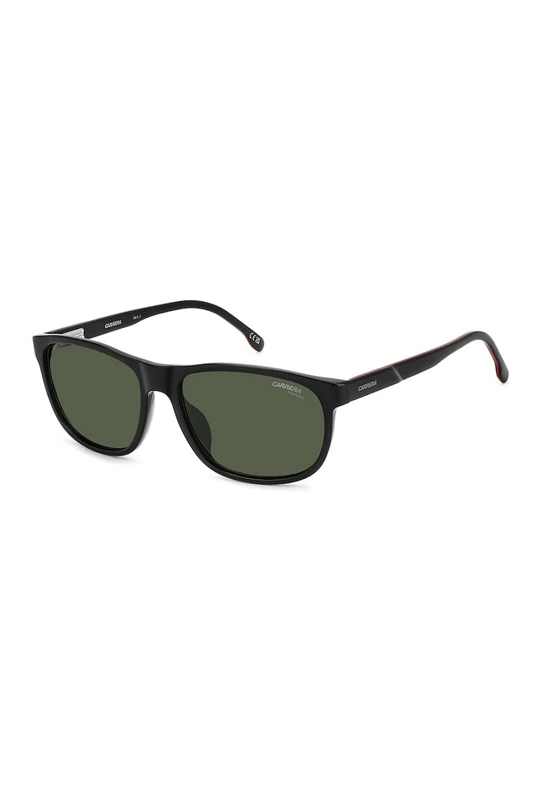Ochelari de soare wayfarer cu lentile polarizate, Rosu/Negru/Gri