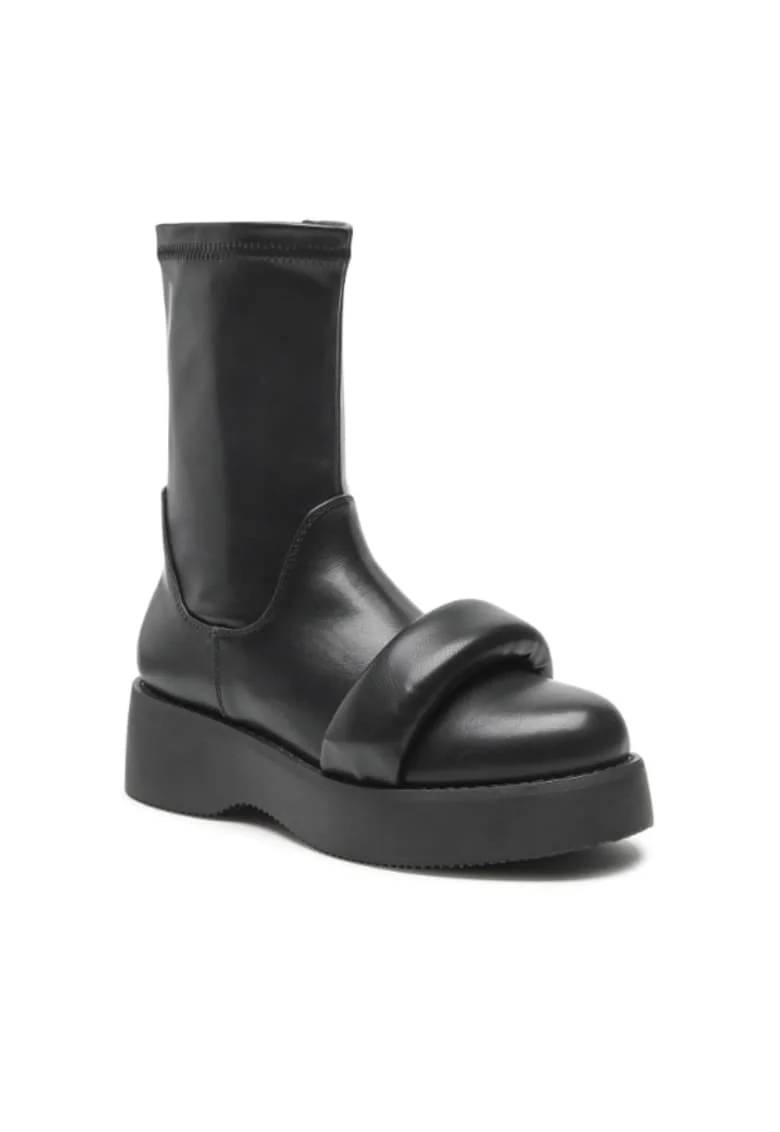 Ghete dama,  5904862218113, Negru, Piele ecologica, Negru