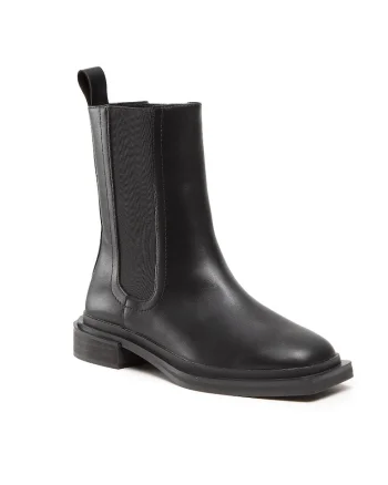 Cizme dama,  301728177, Piele ecologica, Negru, Negru