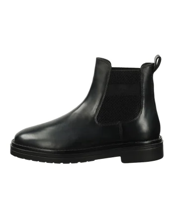 Ghete Chelsea din piele Boggar, Negru