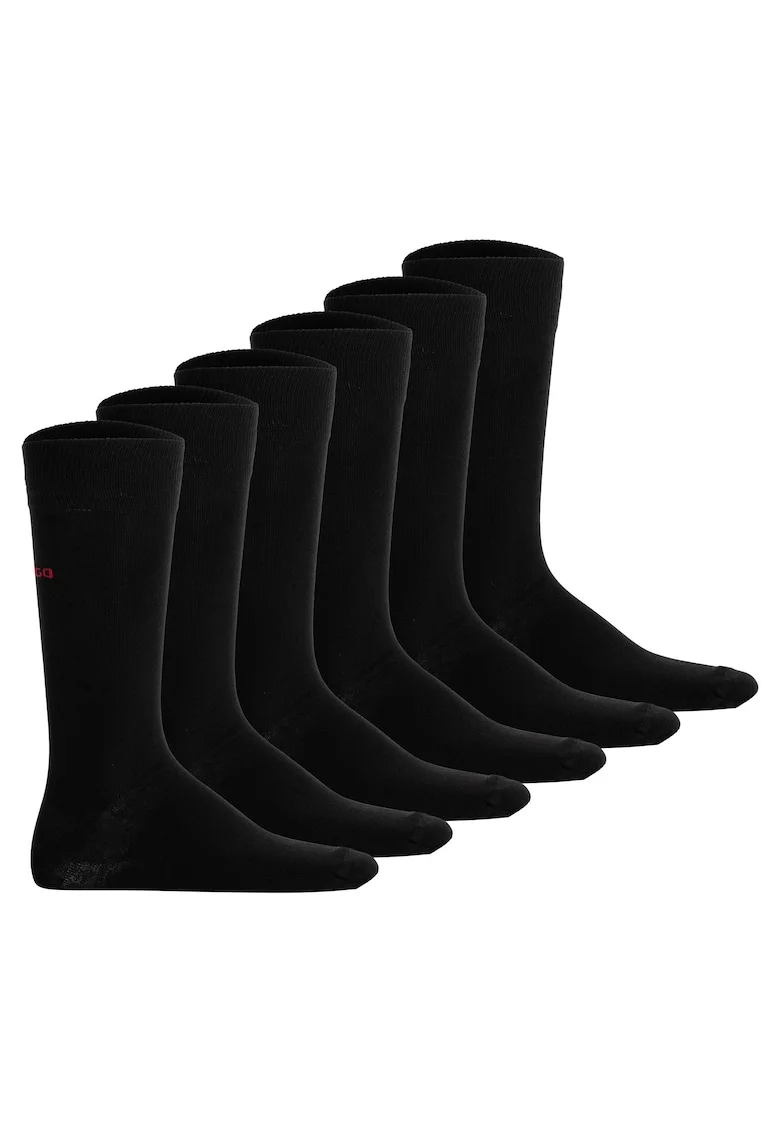 Set de sosete lungi unisex - 6 perechi, Negru