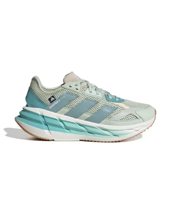 Pantofi sport din plasa cu insertii din piele Adistar 3, Alb/Kaki