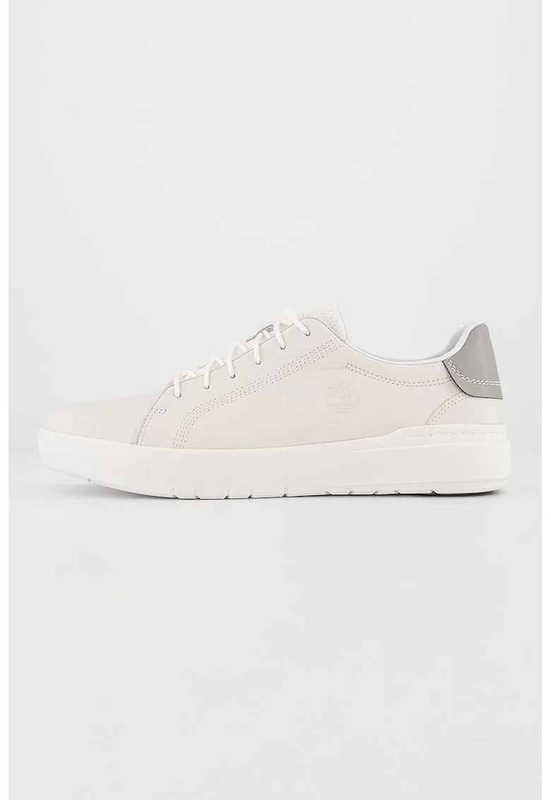 Pantofi sport de piele cu detaliu contrastant Seneca Bay, Alb