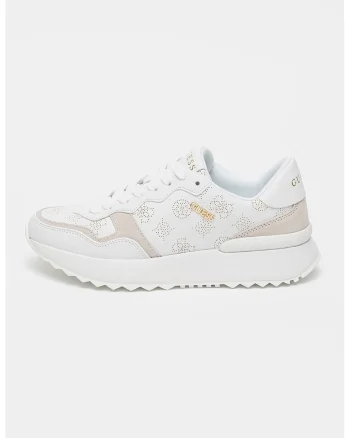 Pantofi sport cu perforatii jsi doua nuante, Alb