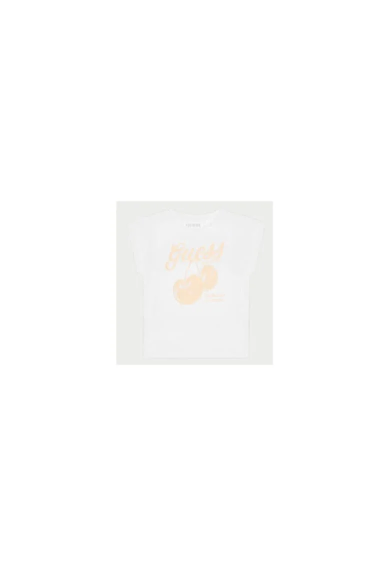 Tricou din amestec de bumbac cu imorimeu logo si grafic