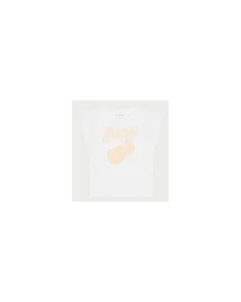 Tricou din amestec de bumbac cu imorimeu logo si grafic