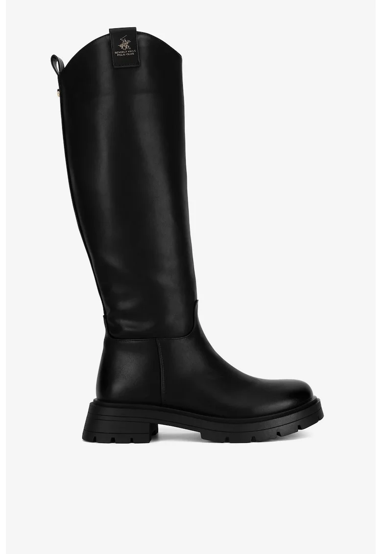 Cizme dama  5905588964971, Sintetic, Negru, Negru