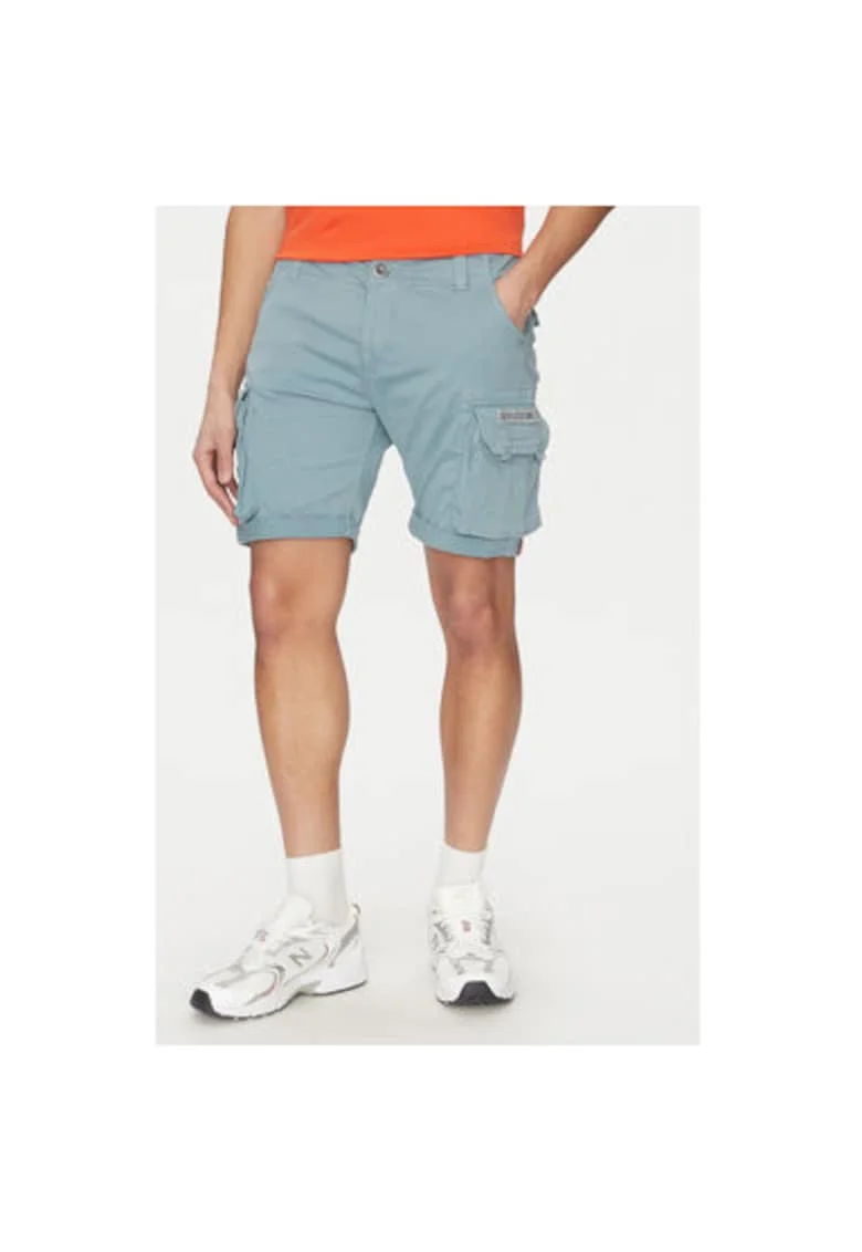 Pantaloni scurti barbati  176203, Bumbac, Albastru, Albastru