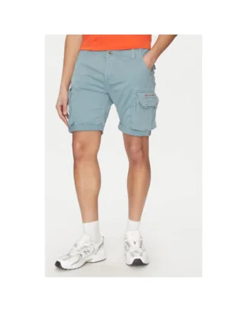 Pantaloni scurti barbati  176203, Bumbac, Albastru, Albastru