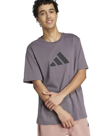 Tricou cu imprimeu logo, Gri inchis