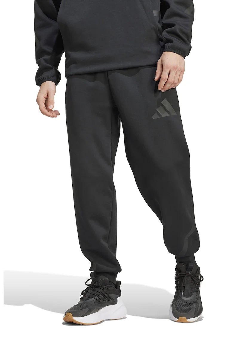Pantaloni de trening relaxed fit cu snur Z.N.E., Negru