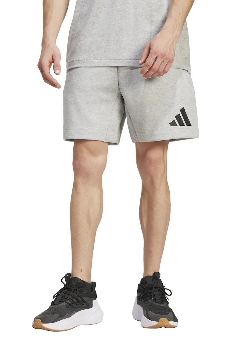 Pantaloni scurti cu talie ajustabile Z.N.E, Gri deschis melange