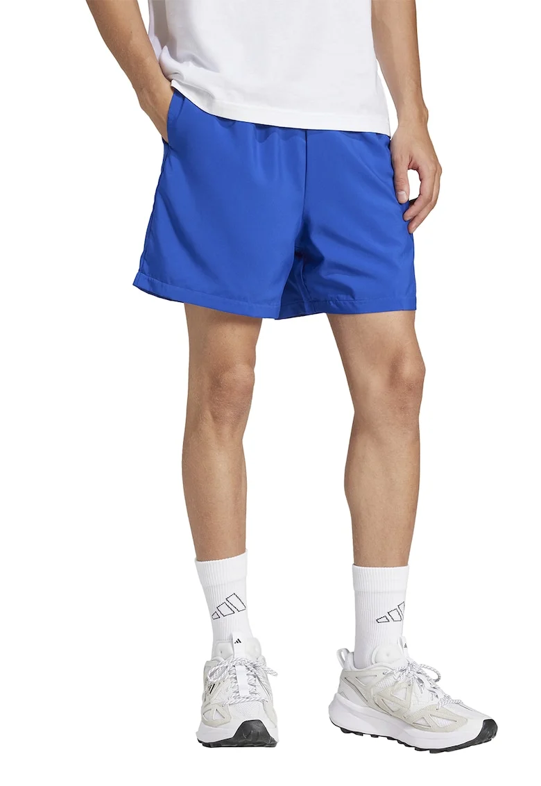 Pantaloni scurti cu buzunare laterale, Negru/Albastru royal