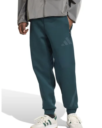 Pantaloni de trening relaxed fit cu snur Z.N.E., Verde inchis