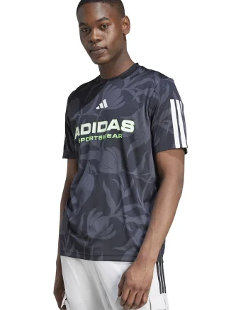 Tricou cu imprimeu logo Tiro, Negru/Gri