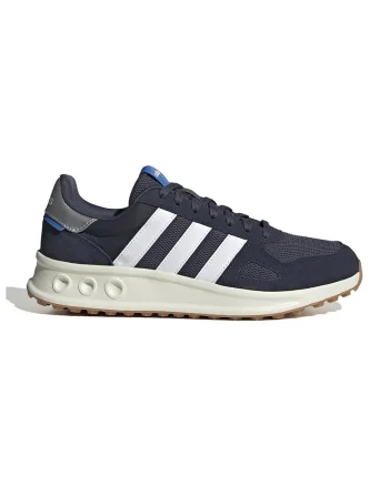 Pantofi sport Run 84 cu insertii de piele intoarsa, Alb/Albastru ultramarin
