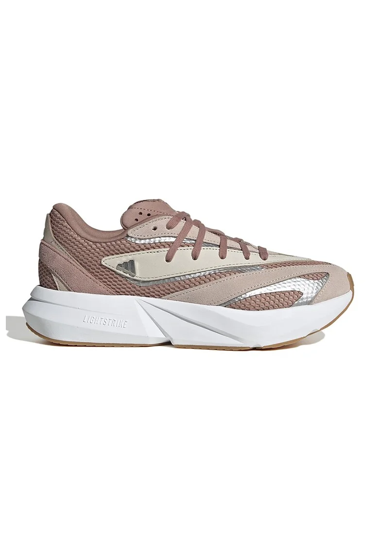 Pantofi sport cu insertii de piele intoarsa Lightblaze, Roz somon