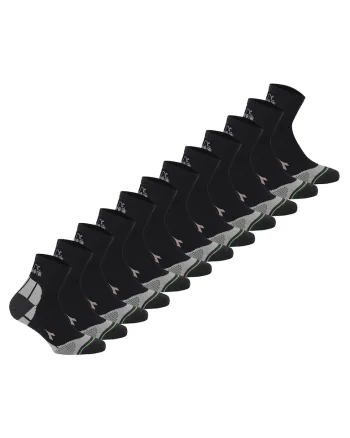 Set de sosete scurte unisex - 12 perechi, Negru