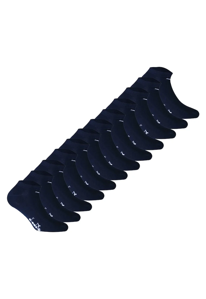 Set de sosete pana la glezna, unisex - 12 perechi, Albastru inchis