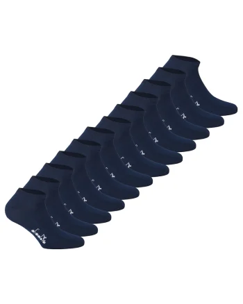 Set de sosete scurte unisex - 12 perechi, Albastru inchis