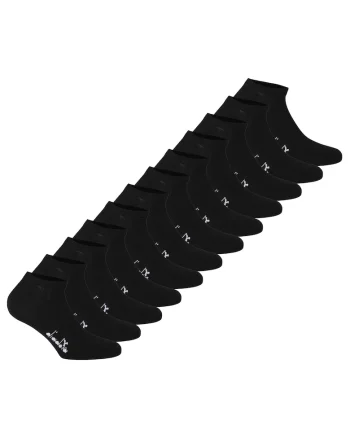 Set de sosete scurte unisex - 12 perechi, Negru