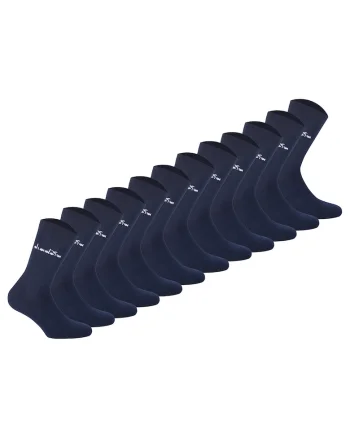 Set de sosete lungi unisex - 12 perechi, Albastru inchis