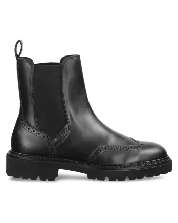 Ghete dama 305605153,  Piele naturala, Negru