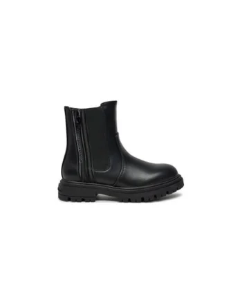 Ghete pentru fete,  304425998, piele ecologica, negru