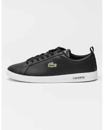 Pantofi sport din piele si piele ecologica cu detaliu logo Court Base, Negru