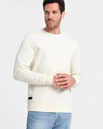 Bluza de trening din bumbac cu model uni