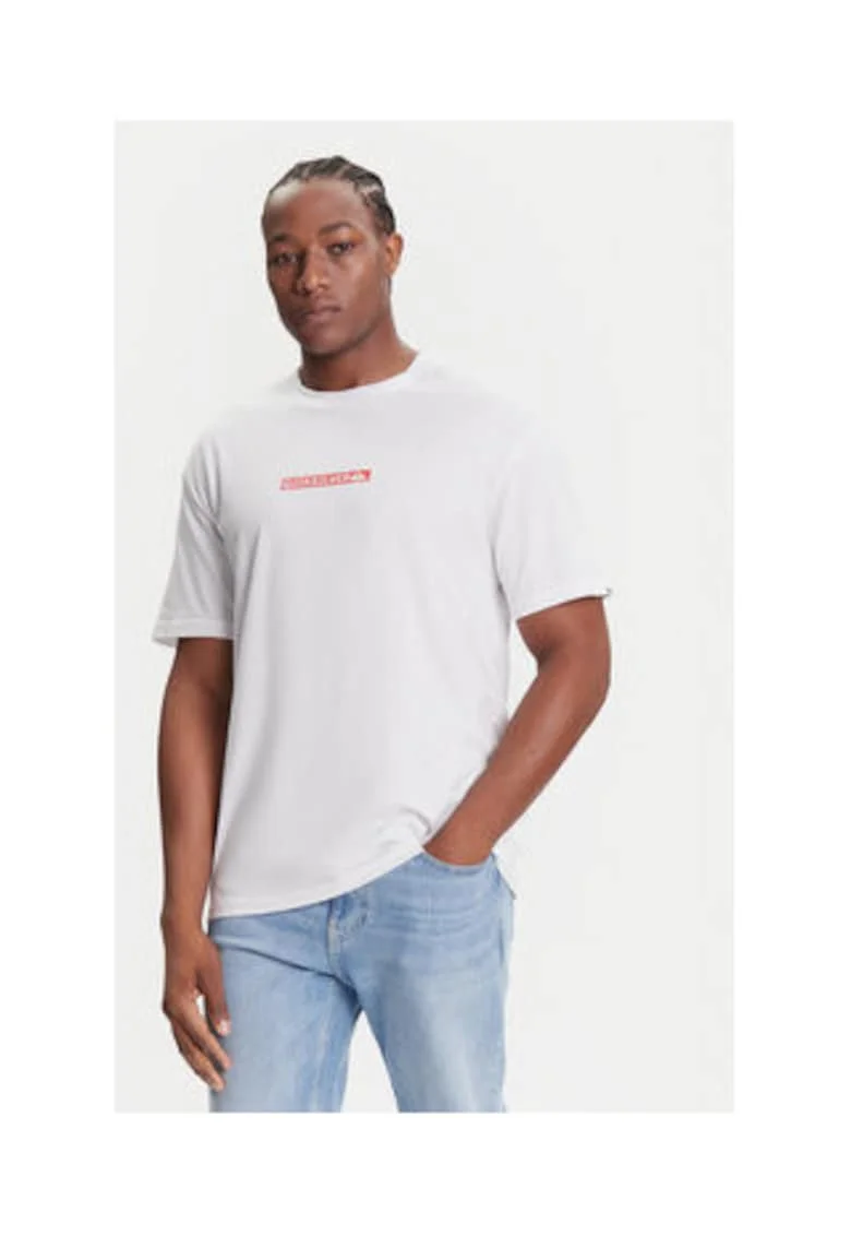 Tricou barbati,  alb, 100% bumbac organic