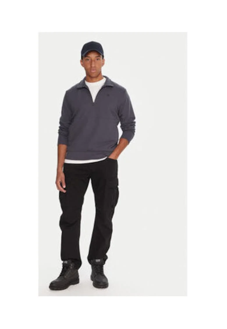 Bluza G Star Raw, Bleumarin, 58% bumbac organic, 42% poliester
