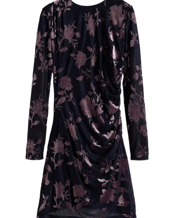Rochie cocktail Dama,  Negru, 59% poliamida, 27% poliester, 17% elastan