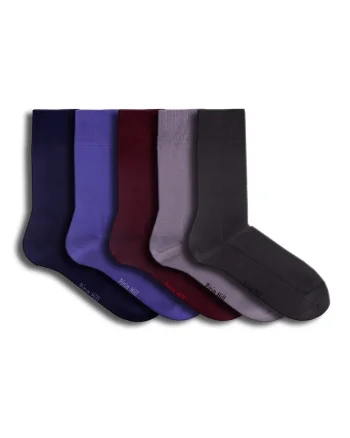 Sosete bumbac Mercerised Collection Luxury Box 5 buc