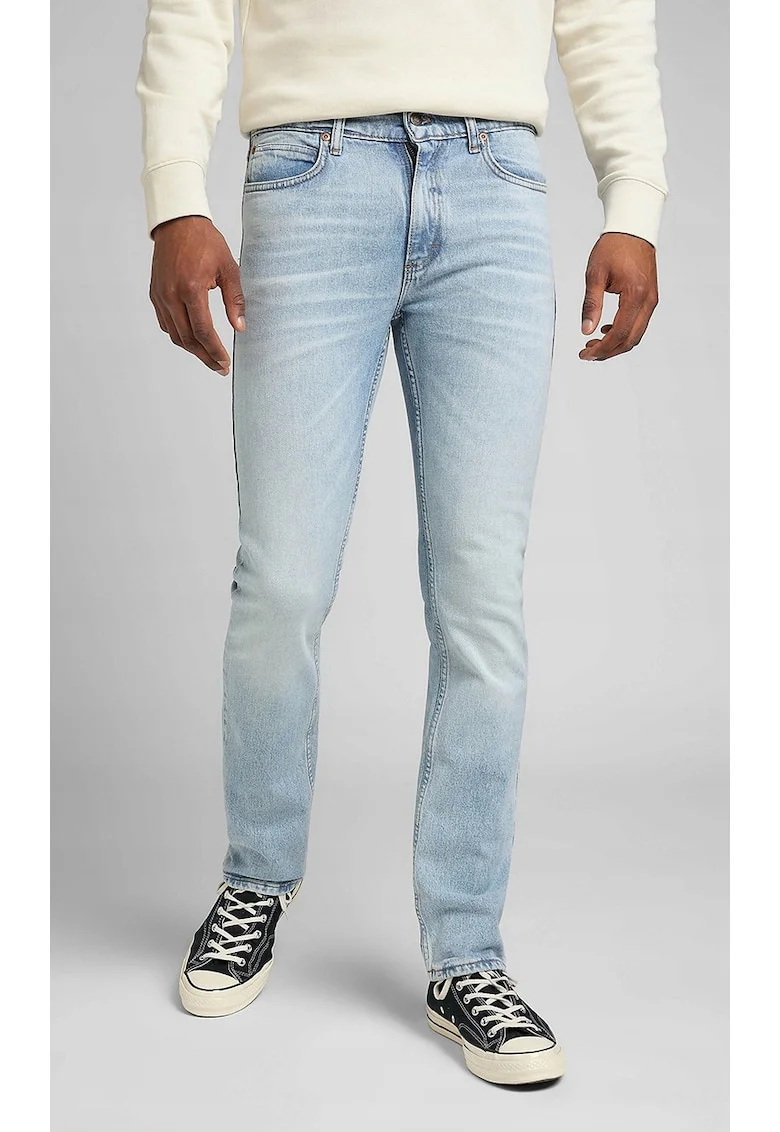 Pantaloni barbati,  Legendary Slim, croiala dreapta, albastru, bumbac