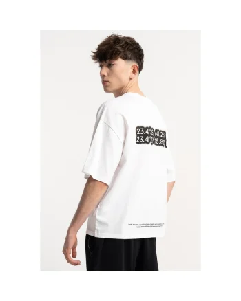 Tricou cu imprimeu text pe spate BOXY,