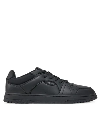 Tenisi barbati  model Black 001, piele ecologica, culoare negru,