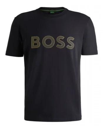 Tricou  ATHLEISURE, croiala regulara, albastru, bumbac-elastan