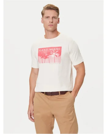Tricou barbati  ecru, bumbac